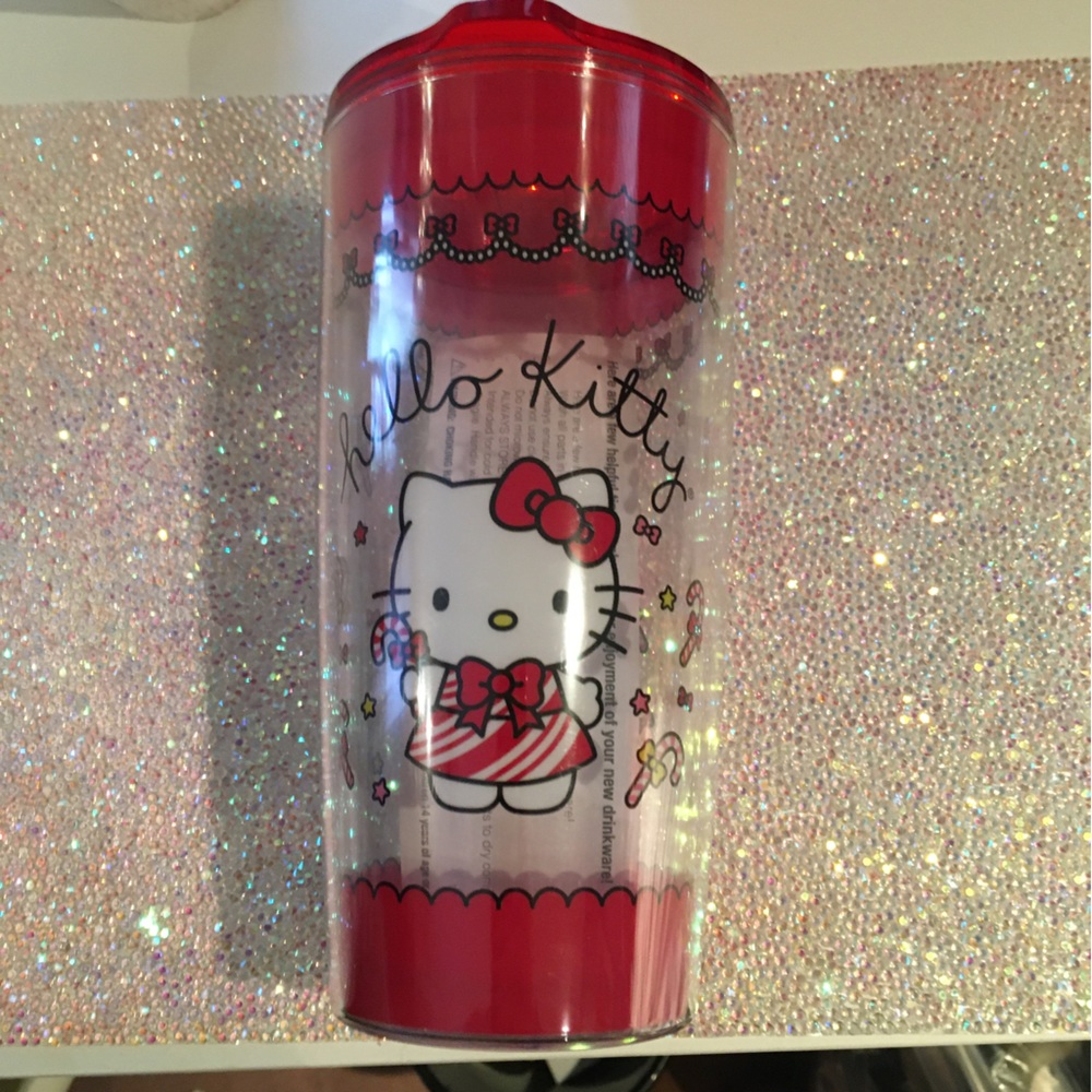 Hello Kitty - limited edition Christmas plastic tumbler